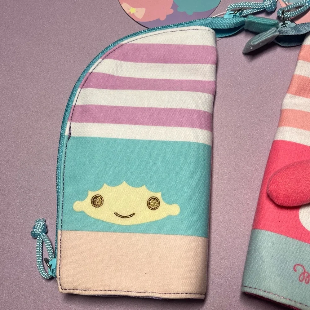 NWT Sanrio Set of 3 Pencil Pouches Little Twin Stars My Melody Kids Hello Kitty